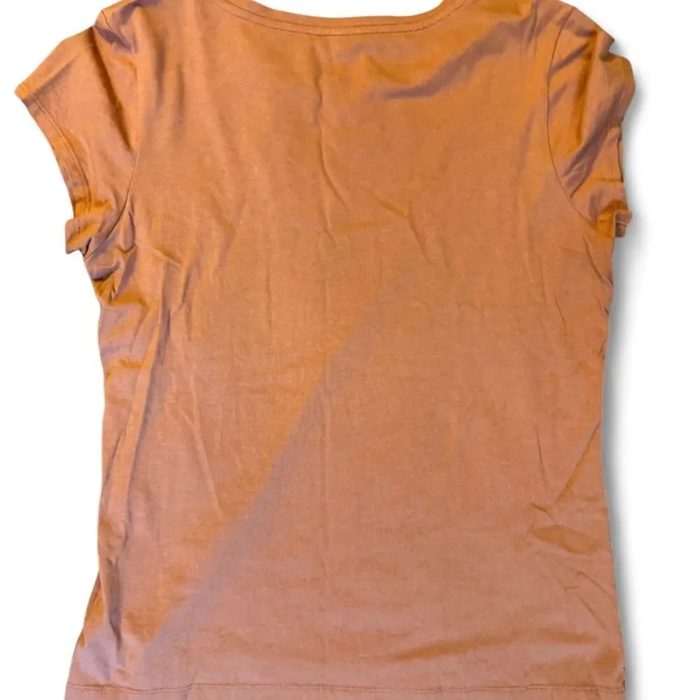 Unbranded Men's Orange and Tan T-shirt